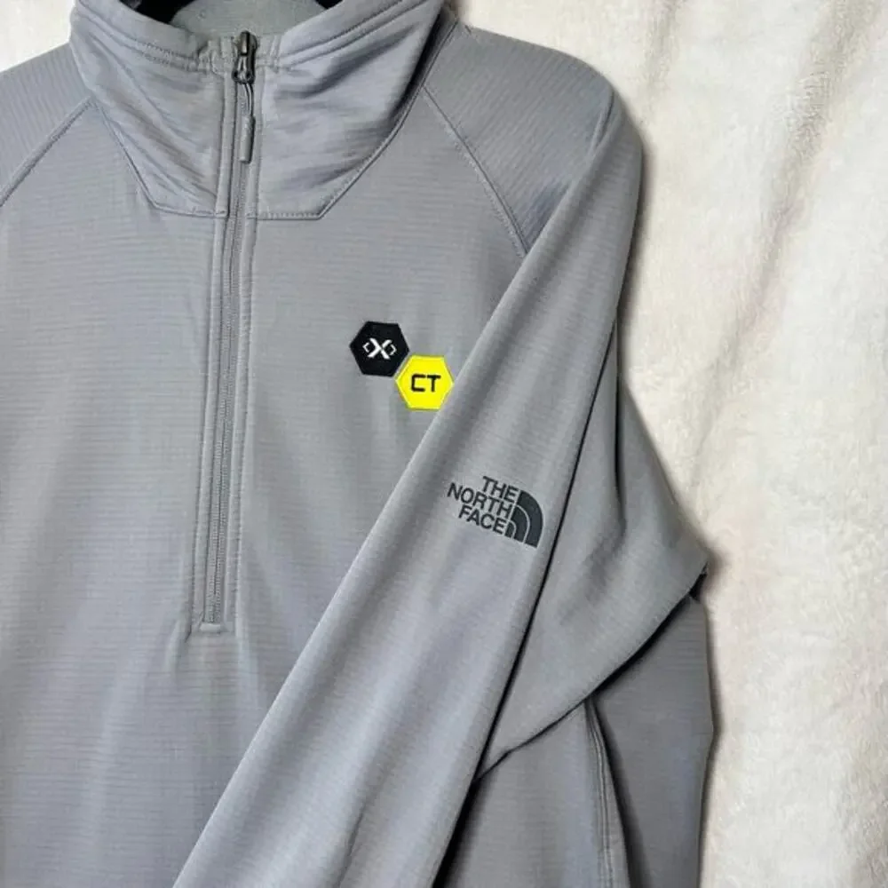 The North Face Men's Mountain Peaks Quarter Zip Fleece‎ Gray Size Large